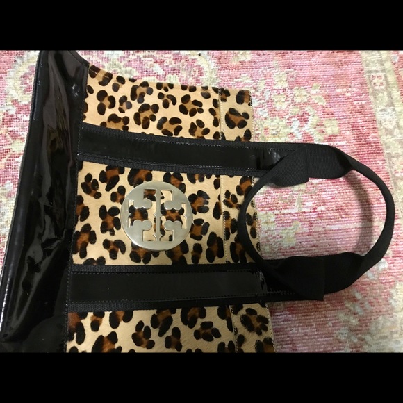 Tory burch ella tote pony hair. - Picture 6 of 11